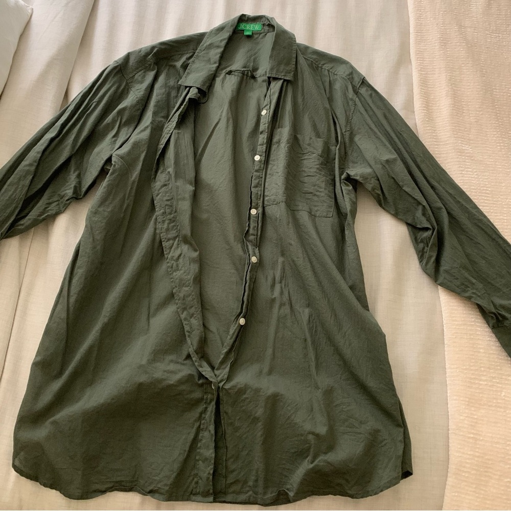 J. Crew Button up cotton voile shirt